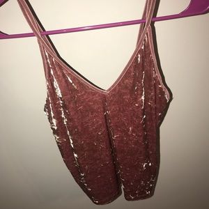 Velvet tank top